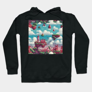 Pixel Art Repeating Pattern Hoodie